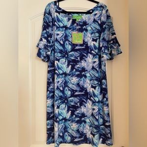 Blue pappagallo dress